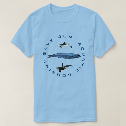Ocean Mammals opslaan T-shirt (Design voorkant)