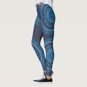 Ocean Mandala door Megaflora Design Leggings