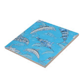 Ocean Marine Animals Dolphins Marlins Tegeltje (Zijkant)