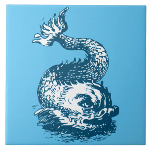 Ocean Marine Dolphin of Fish Ornament Tegeltje