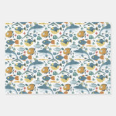 Ocean Marine Zee Shark Fish Kinderen Kind Verjaard Inpakpapier Vel (Voorkant 2)