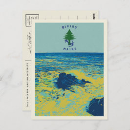 Ocean Maritime Flag Maine USA - voorbeeld Briefkaart