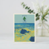 Ocean Maritime Flag Maine USA - voorbeeld Briefkaart (Staand voorkant)