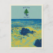 Ocean Maritime Flag Maine USA - voorbeeld Briefkaart (Voorkant)