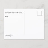 Ocean Math Coloring Postcard Briefkaart (Achterkant)