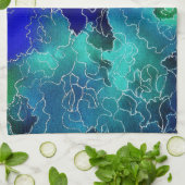 Ocean Maze Theedoek (Gevouwen)