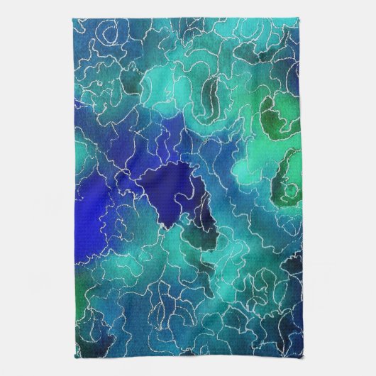 Ocean Maze Theedoek (Verticaal)