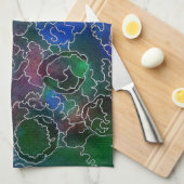 Ocean Maze Theedoek (Quarter Fold)