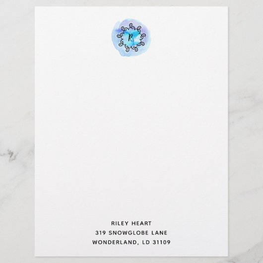 Ocean Medallion Briefhoofd Ontwerp (Voorkant)