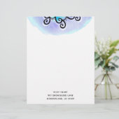 Ocean Medallion Briefhoofd Sjabloon (Staand voorkant)