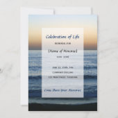 Ocean Memorial Celebration of Life-uitnodiging Kaart (Voorkant)