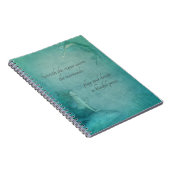 Ocean Mermaid Blue Green Whimsical  Style Notitieboek (Rechterzijde)