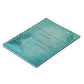 Ocean Mermaid Blue Green Whimsical  Style Notitieboek (Linkerzijde)