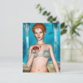 Ocean Mermaid Briefkaart (Staand voorkant)