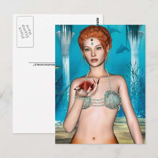 Ocean Mermaid Briefkaart (Voorkant / Achterkant)