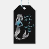 Ocean Mermaid Laten we een plash maken Cadeaulabel (Voorkant)