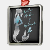 Ocean Mermaid Laten we een plash maken Metalen Ornament (Links)