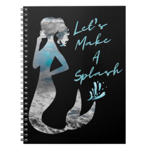 Ocean Mermaid Laten we een plash maken Notitieboek