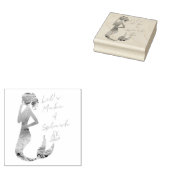 Ocean Mermaid Laten we een plash maken Rubberstempel (Gestempeld)
