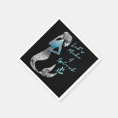 Ocean Mermaid Laten we een plash maken Servet (Hoek)