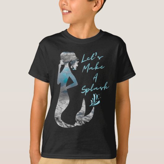 Ocean Mermaid Laten we een plash maken T-shirt (Voorkant)
