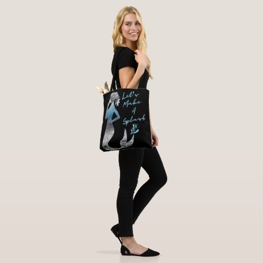 Ocean Mermaid Laten we een plash maken Tote Bag (Op model)