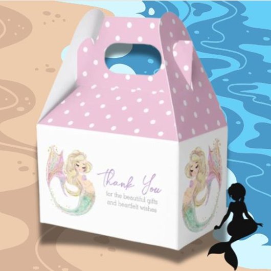 Ocean Mermaid Party Baby shower Bedankt Bedankdoosjes