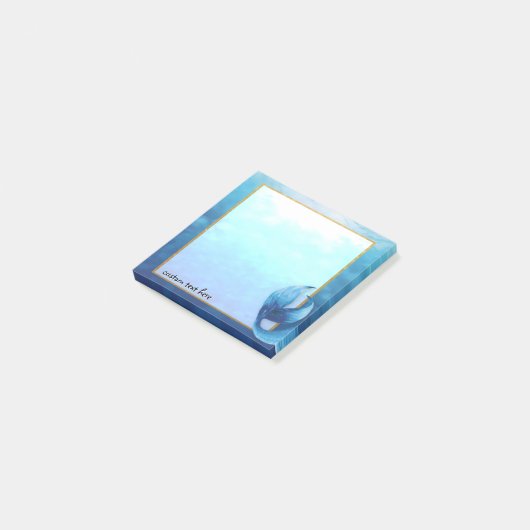 Ocean Mermaid Tail Aangepaste Post-It Notes (Schuin)