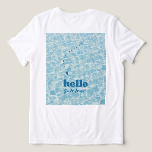 Ocean Mind – Geboren om te Drijven Tri-Blend Shirt (Design achterkant)