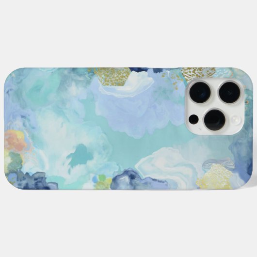 Ocean Mist Abstract Case-Mate iPhone Case (Achterkant (horizontaal))