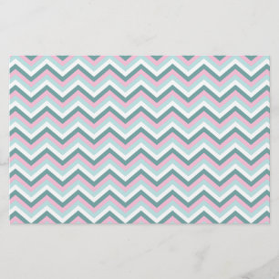 Ocean Mist Chevron Pattern