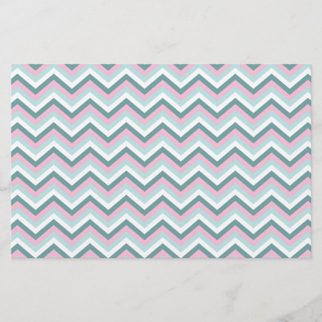 Ocean Mist Chevron Pattern (Voorkant)