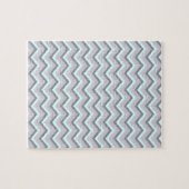 Ocean Mist Chevron Pattern Legpuzzel (Horizontaal)