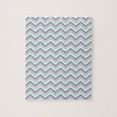 Ocean Mist Chevron Pattern Legpuzzel (Verticaal)
