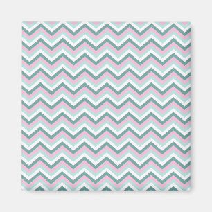 Ocean Mist Chevron Pattern Magneet