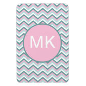 Ocean Mist Chevron Pattern Magneet (Verticaal)