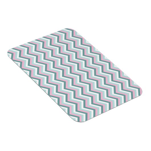 Ocean Mist Chevron Pattern Magneet (Rechterzijde)