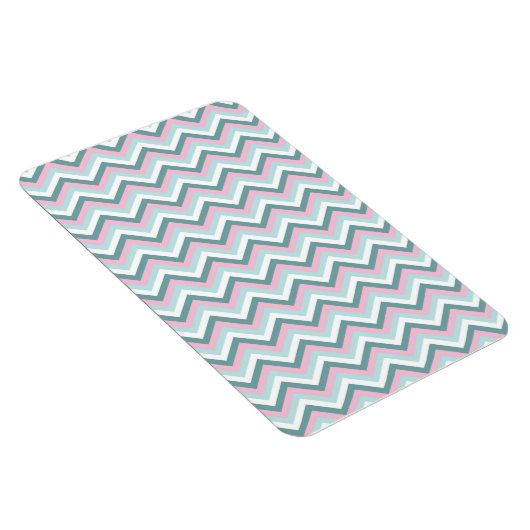 Ocean Mist Chevron Pattern Magneet (Rechterzijde)