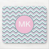 Ocean Mist Chevron Pattern Muismat (Voorkant)
