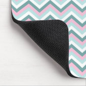 Ocean Mist Chevron Pattern Muismat (Hoek)