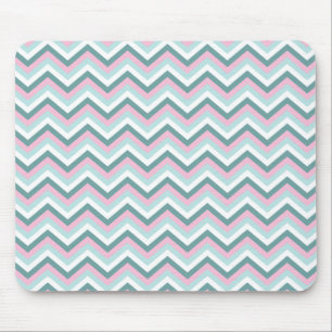 Ocean Mist Chevron Pattern Muismat