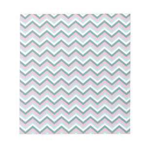 Ocean Mist Chevron Pattern Notitieblok