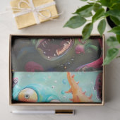 Ocean Monsters Kleurrijke Decoupage Tissuepapier (Geschenk)
