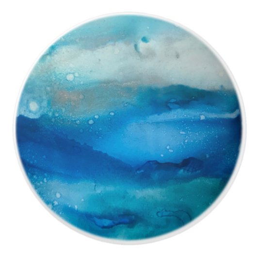 Ocean Moods Knob voor Drawers en Dressers Keramische Knop (Voorkant)