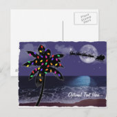 Ocean Moonlight kerstfeestdag Feestdagenkaart (Voorkant / Achterkant)