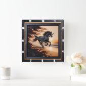 Ocean Morgan Ride: Charred Grain Afbeelding. Vierkante Klok (Huis)