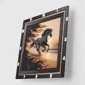 Ocean Morgan Ride: Charred Grain Afbeelding. Vierkante Klok (Hoek)