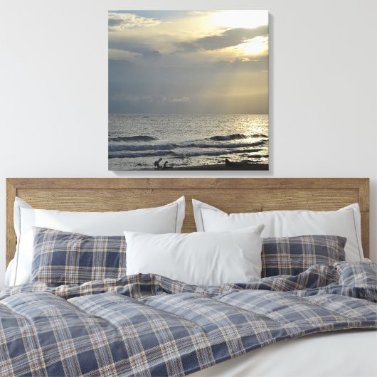 Ocean Morning Canvas Afdruk (Insitu (Slaapkamer))