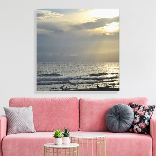Ocean Morning Canvas Afdruk (Insitu (Woonkamer))