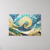 ocean mosaic 004 canvas afdruk (Voorkant)